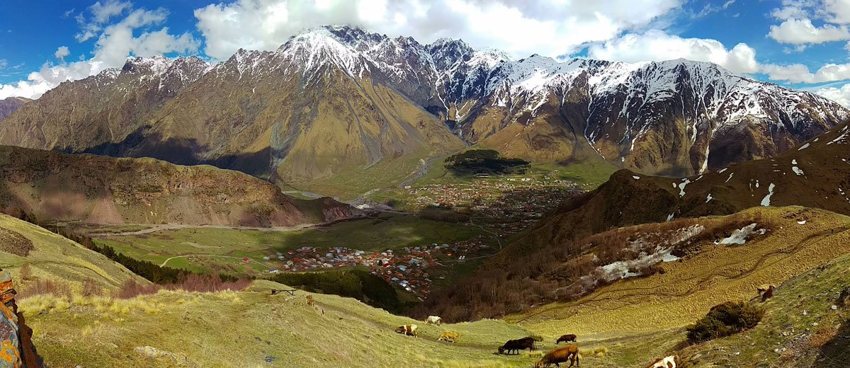 Kazbegi Mountain Panorama, Georgia
