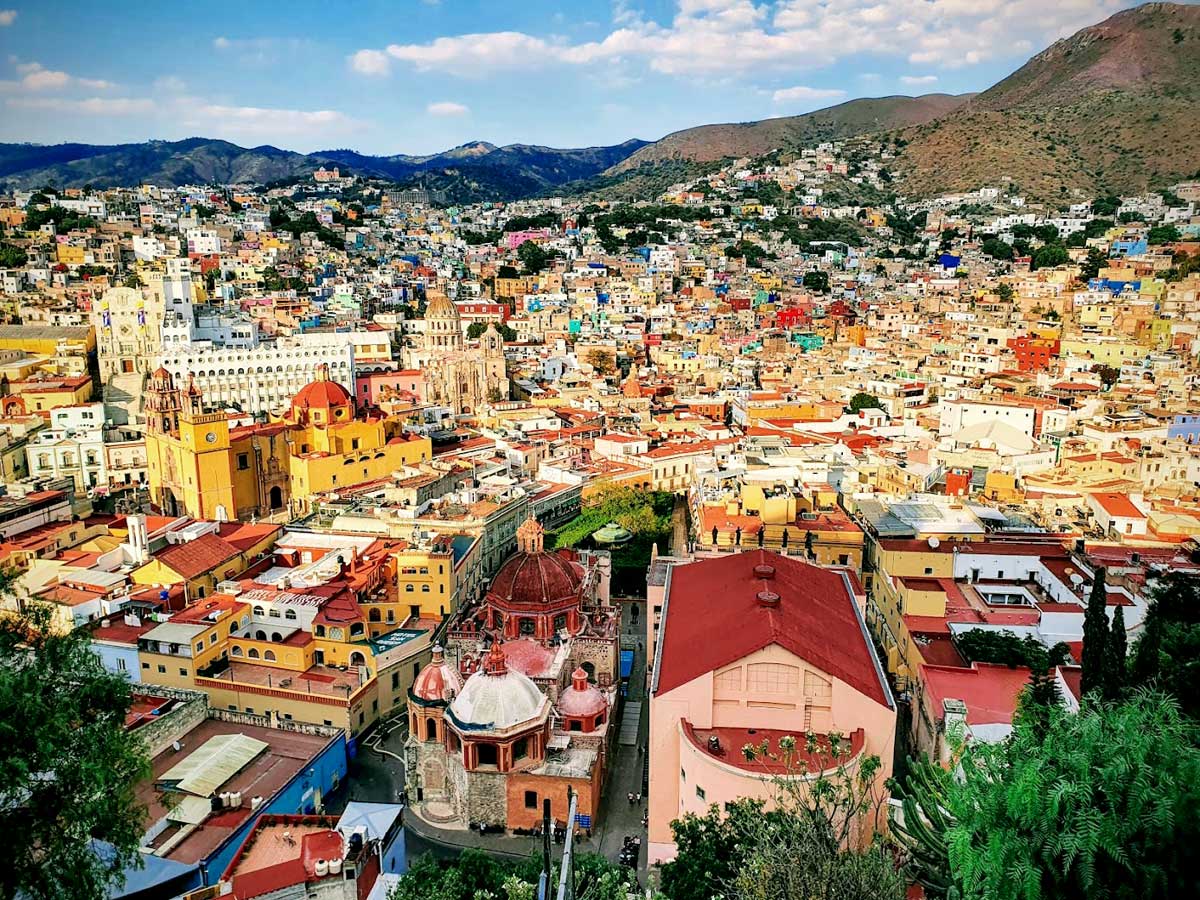 Panoramic view of Guanajuato City, Mexico