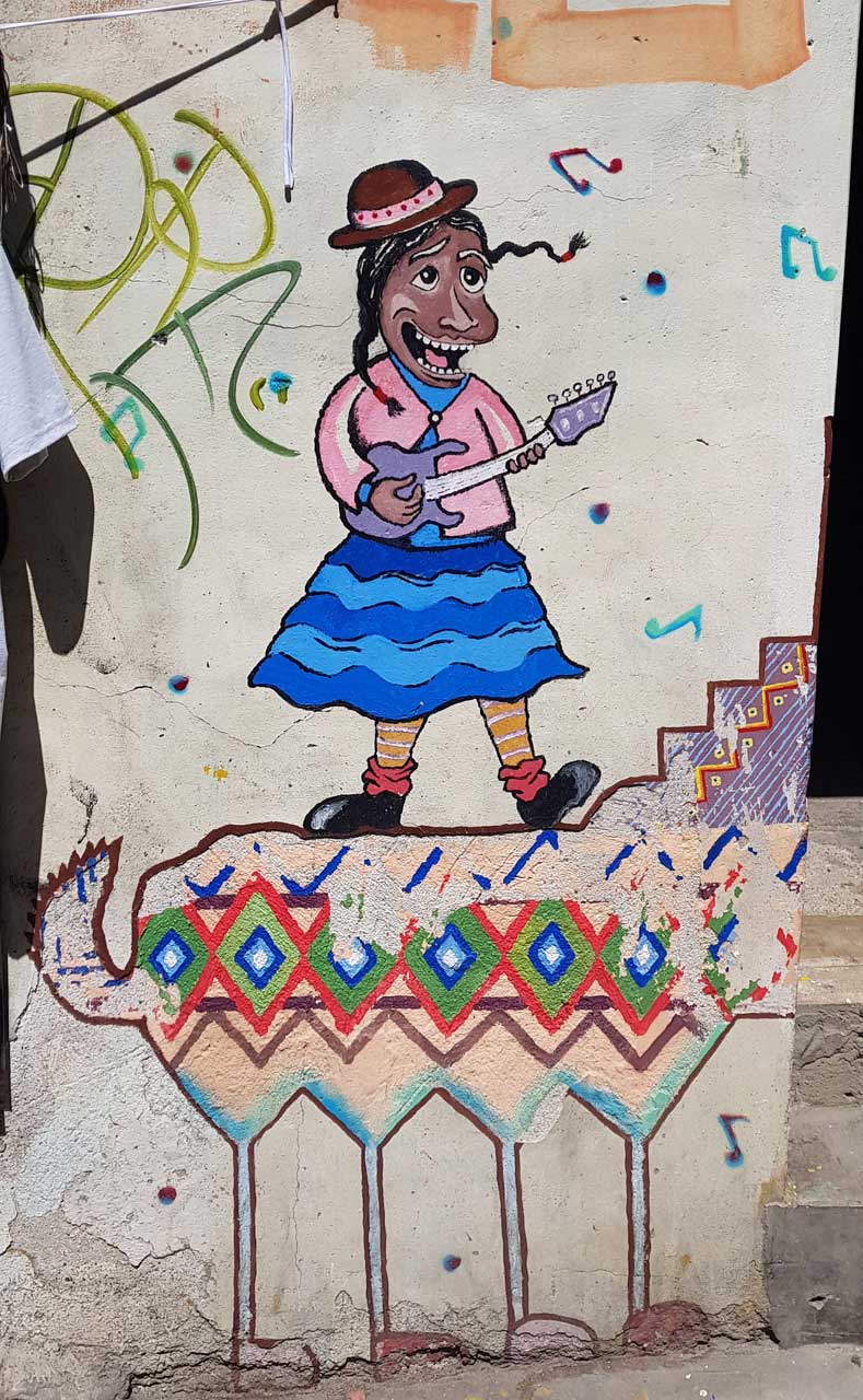 Cholita Graffiti, La Paz