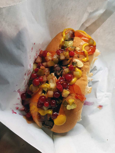 Reindeer Hot Dog, Finnish Church, Rotherhithe, London