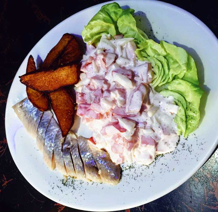 Smilte Lithuanian Restaurant Herring Dish