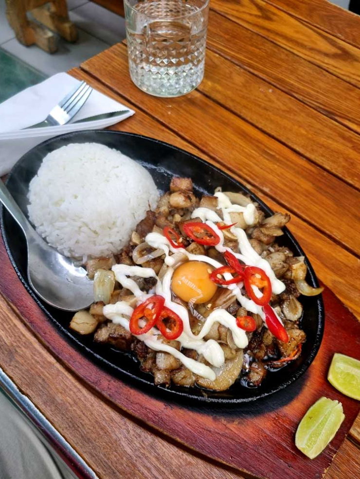 Filipino sisig dish, Ading Ysa's Kitchen in Tooting Market, London