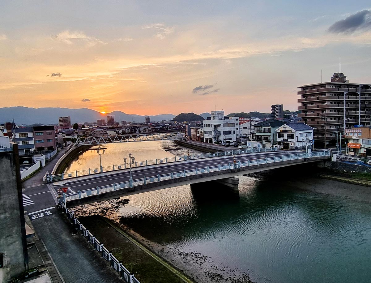 Sunset over Imari, Saga Prefecture