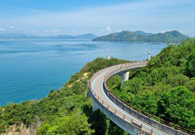 Bike ramp on Shimanami Kaido, Japan