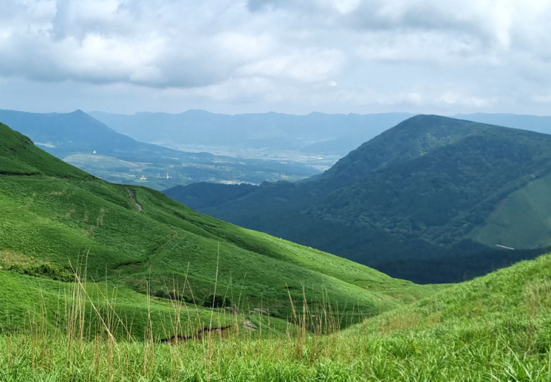 Volcanic scenery of Aso Caldera