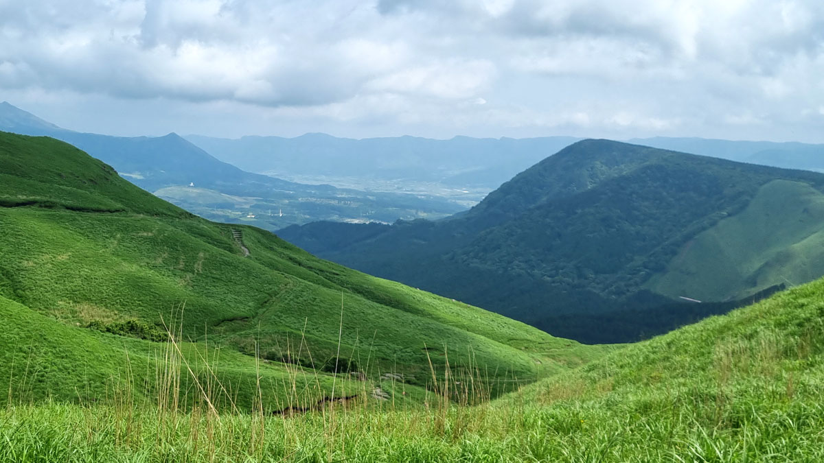 Volcanic scenery of Aso Caldera