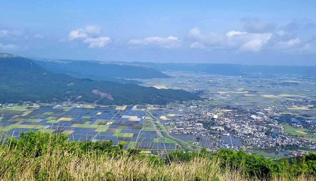 Aso Caldera panorama from the rim