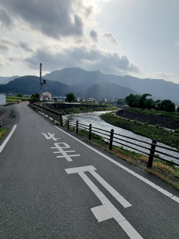 Country road in Aso caldera