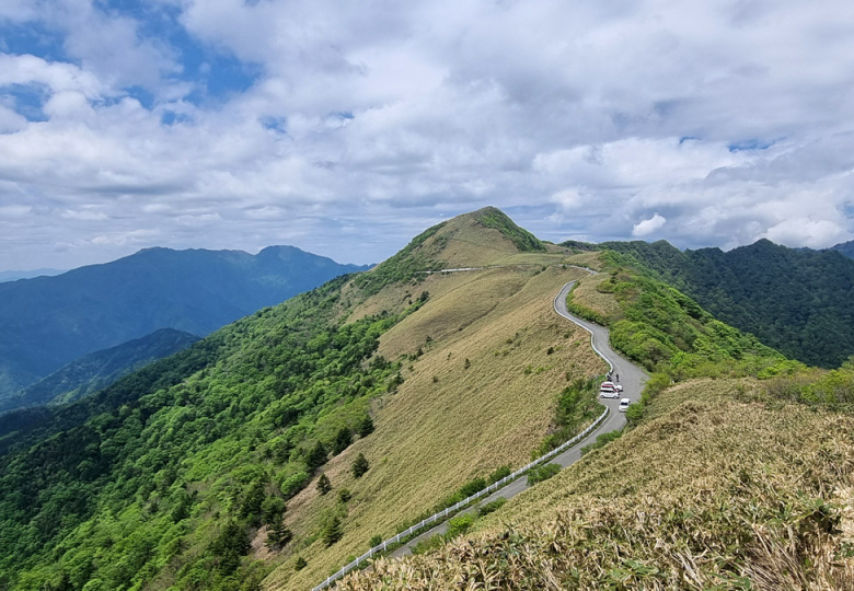 UFO Line road viewpoint, Shikoku Island, Japan