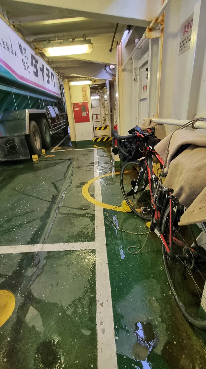 Bicycle on Japanese ferry