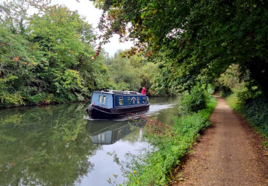 Grand Union Canal towpath near Stockley Park, London