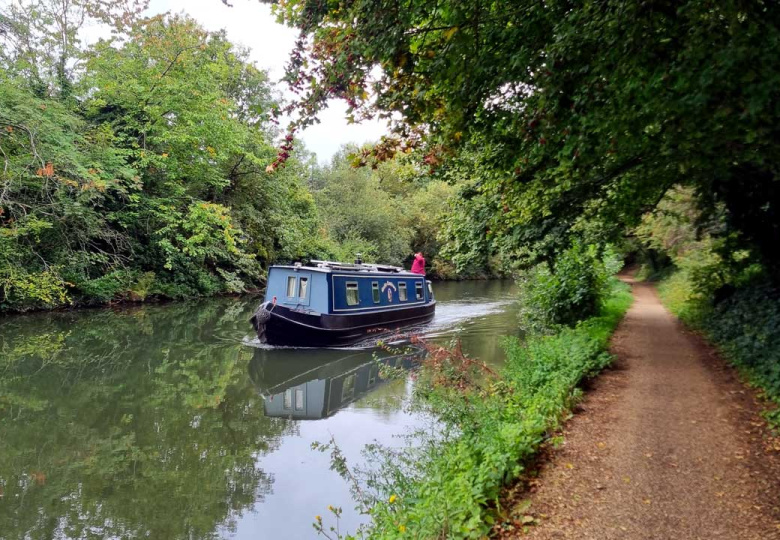 Grand Union Canal towpath near Stockley Park, London