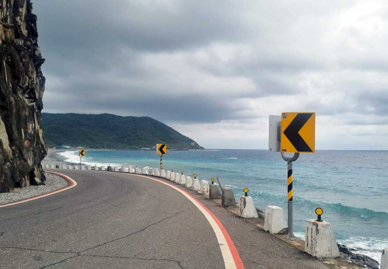 Road 26 and Pacific Ocean in East Coast, Taiwan