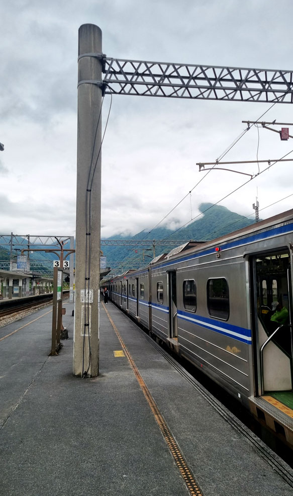 Local TRA train at Hualien Station in Hualien, Taiwan